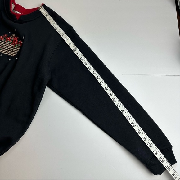 Vintage Grandma Sweater Poinsettia Basket Women's size XL New w/tags embroidered - Picture 8 of 9